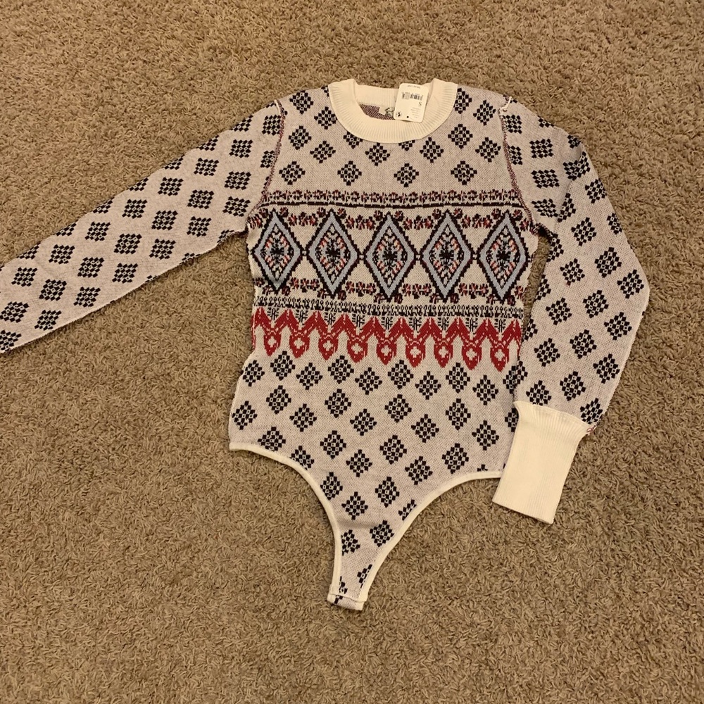 NWT Free People Snow Dancer Bodysuit